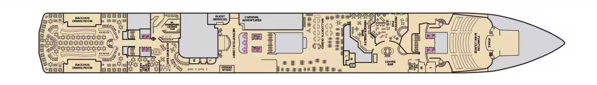 Deck 2 - Promenade plan